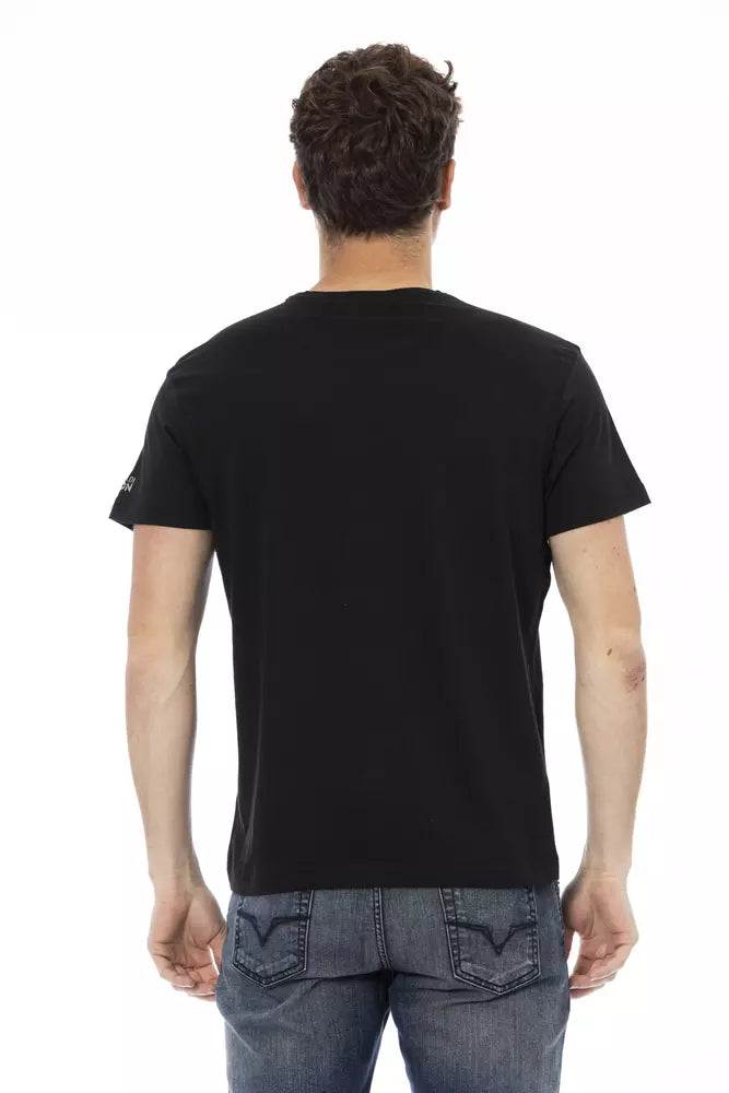 Black Cotton Men's T-Shirt