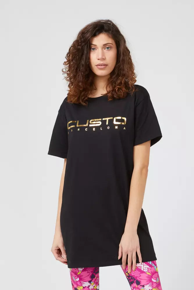 Black Cotton T-Shirt