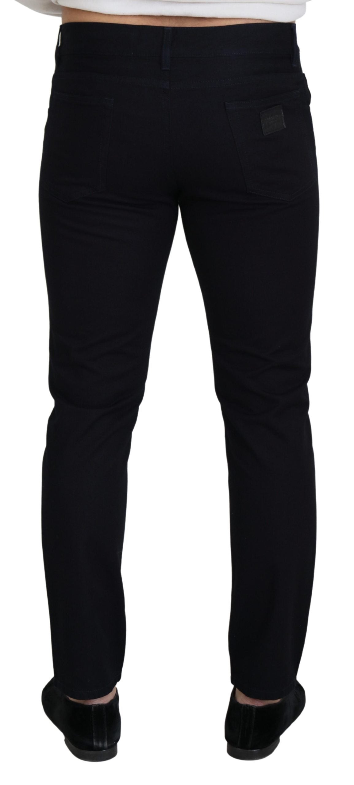 Black Cotton Skinny Casual Denim Jeans