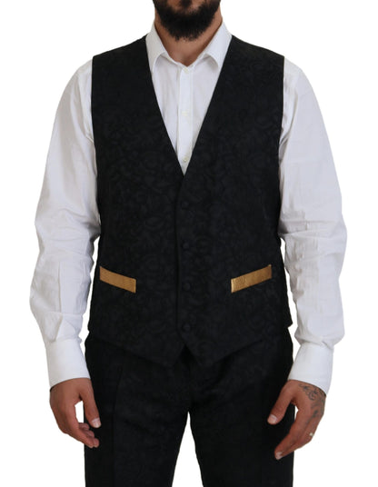 Black Gold Fantasy Tuxedo Slim Fit Suit