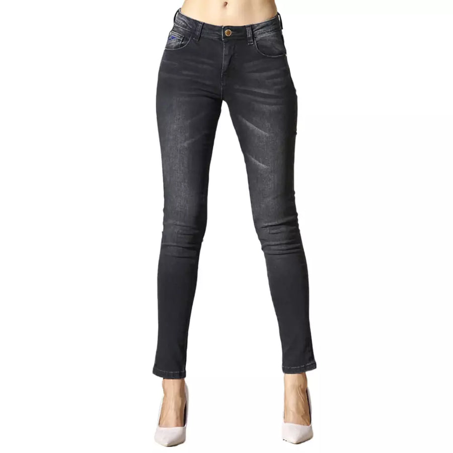 Black Cotton Jeans Denim