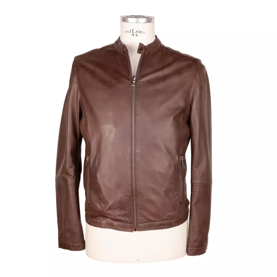 Brown Leather Men Jacket