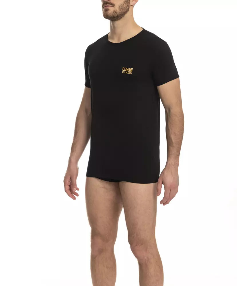 Black Cotton T-Shirt