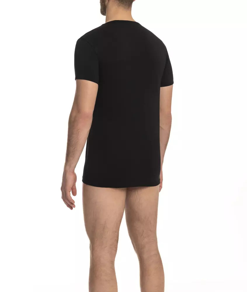 Black Cotton T-Shirt