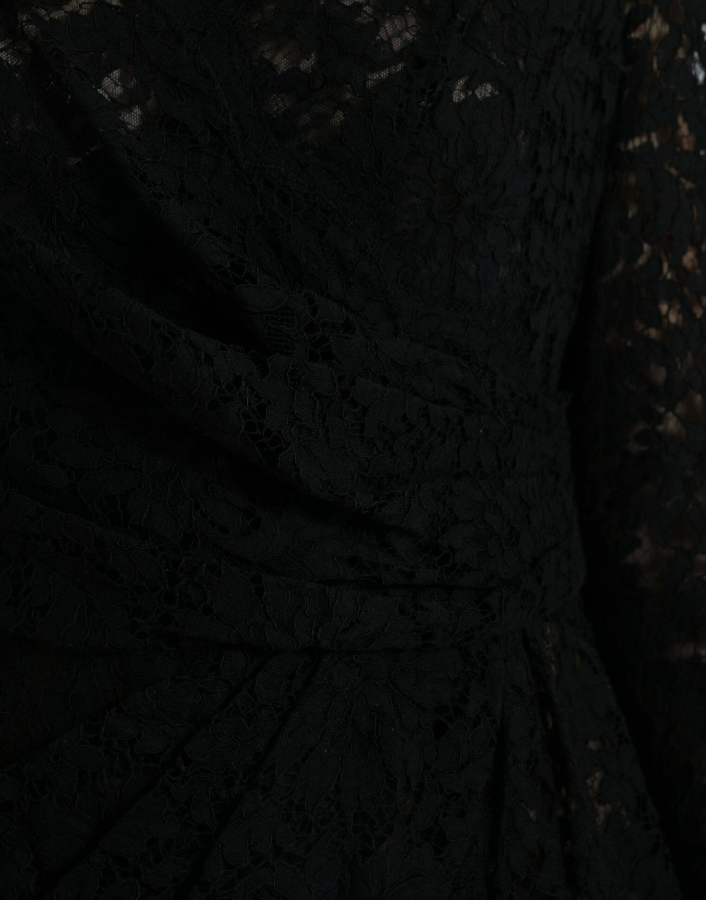 Black Bodycon Lace Cotton Sheath Mini Dress