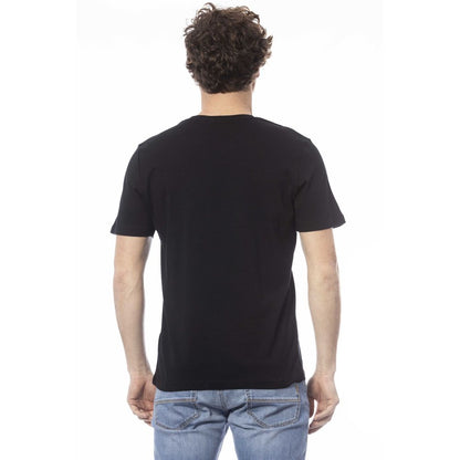 Black Cotton Men's T-Shirt