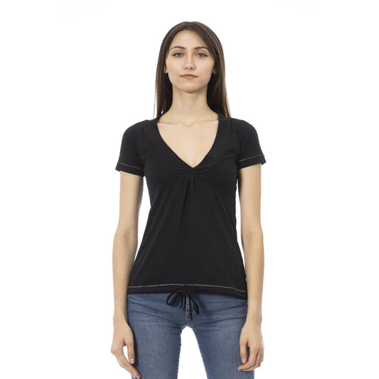 Black Cotton T-Shirt