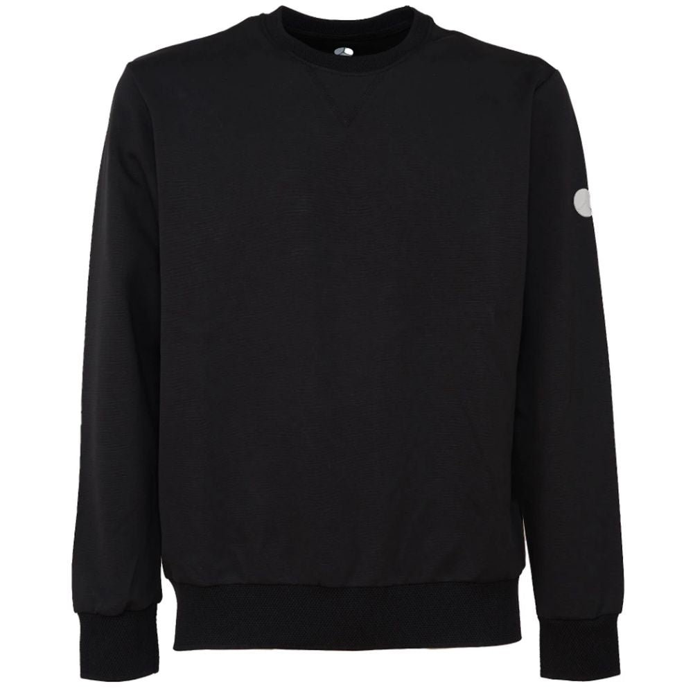 Black Cotton Men's Sweatshirt