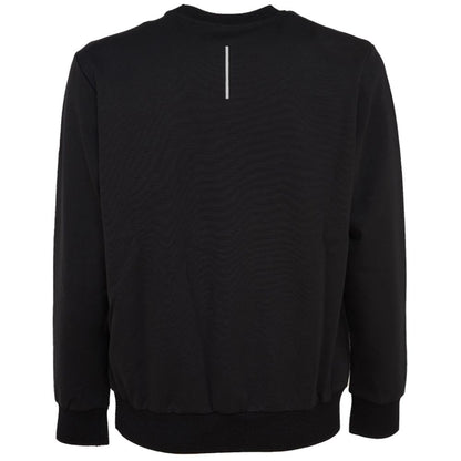Black Cotton Men's Sweatshirt
