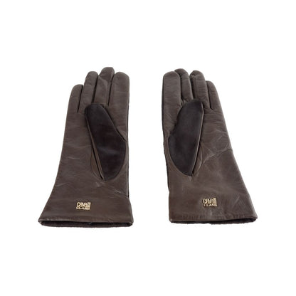 Brown Cowhide Women Glove