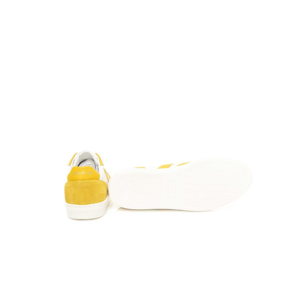 Yellow Cowhide Men Sneaker