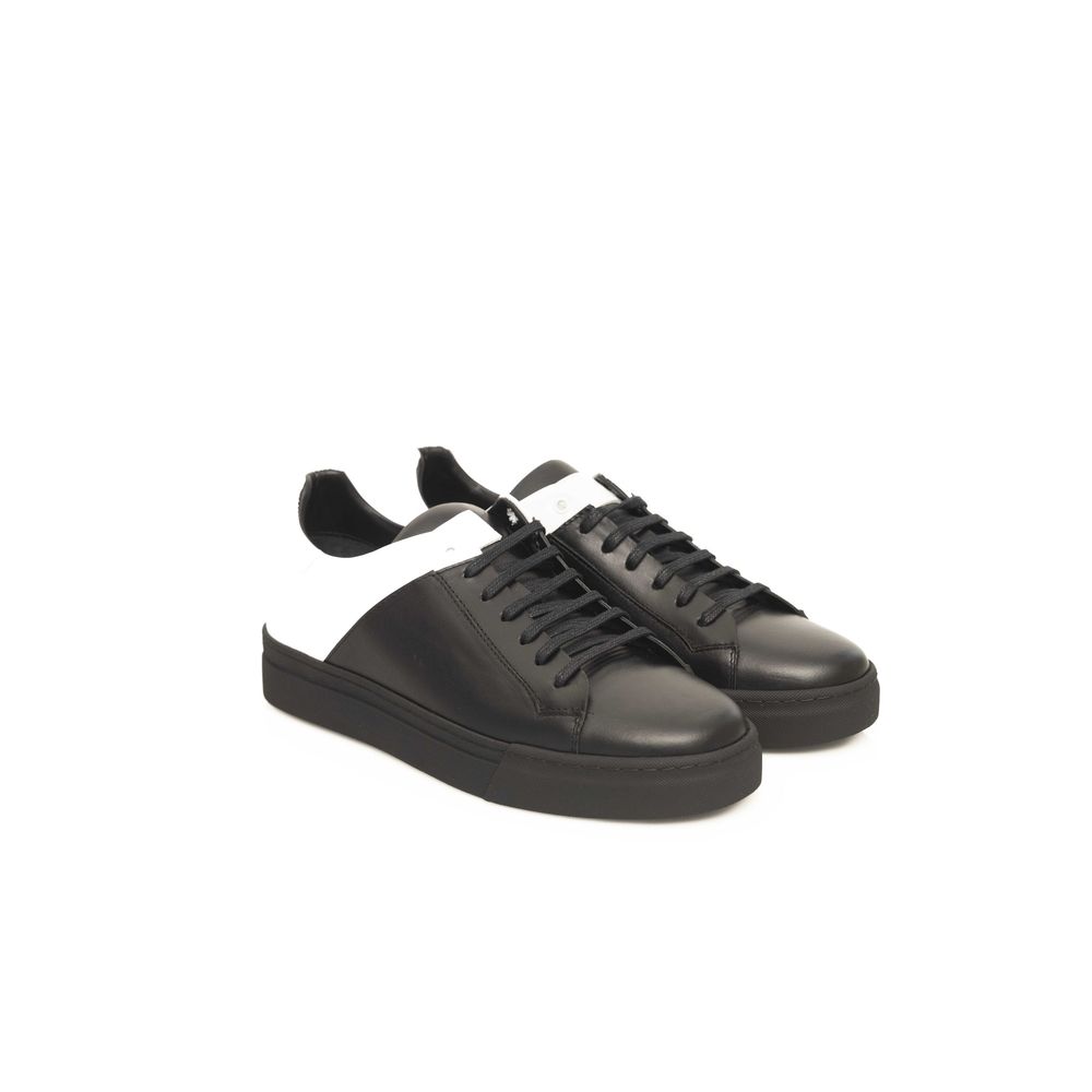 Black Cowhide Men Sneaker