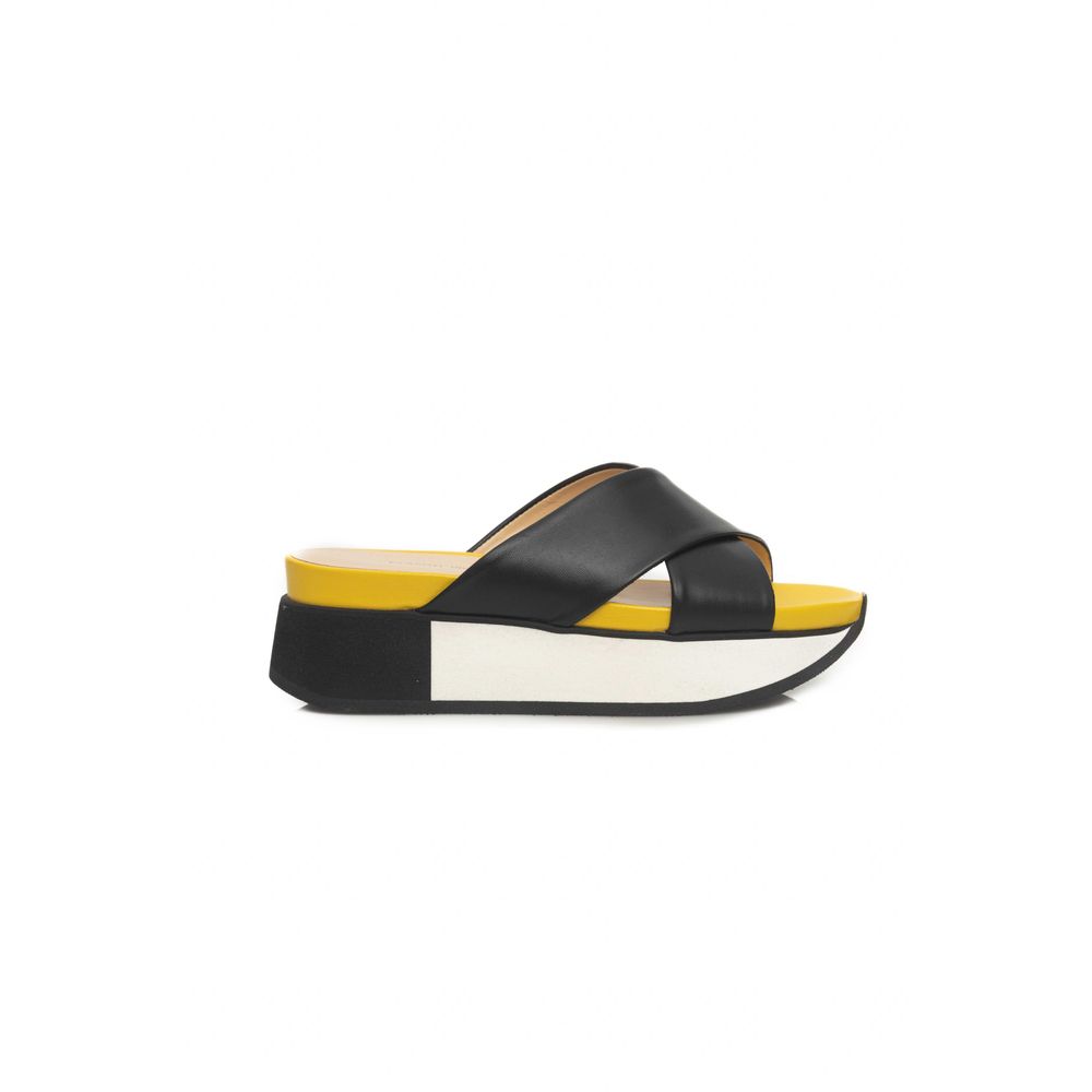 Black Calfskin Sandal