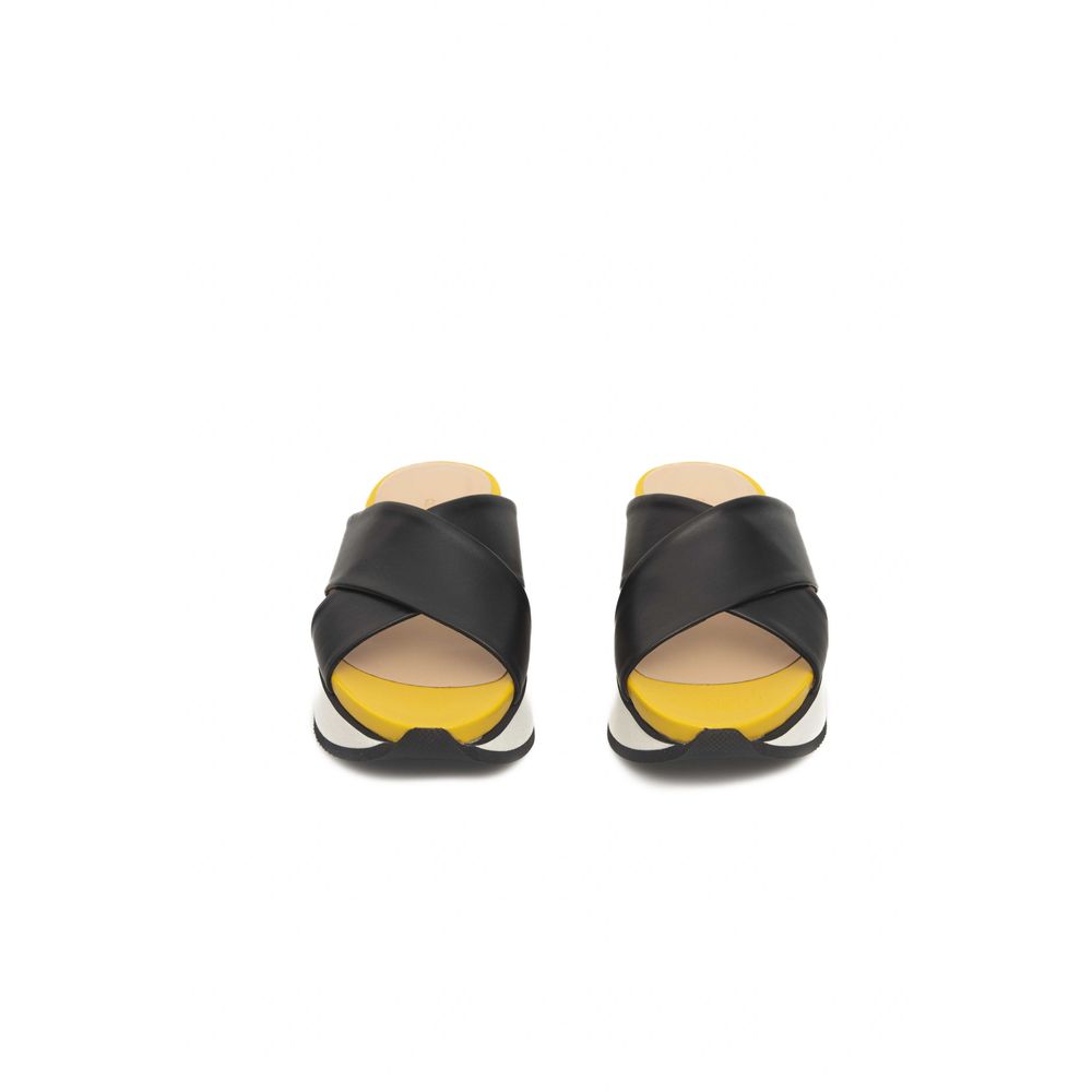 Black Calfskin Sandal