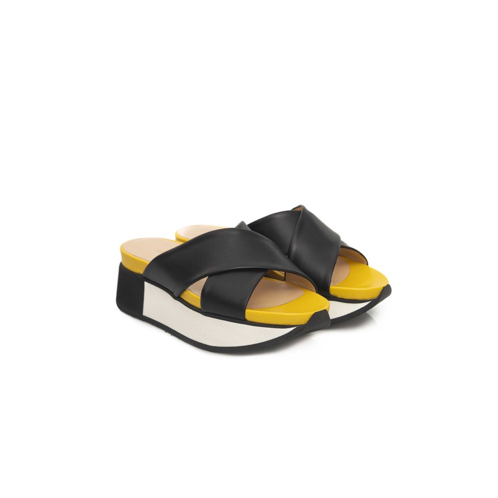 Black Calfskin Sandal