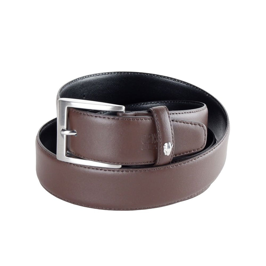 Brown Leather Calfskin Belt