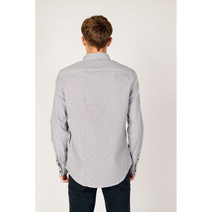 Black Cotton Pattern Shirt