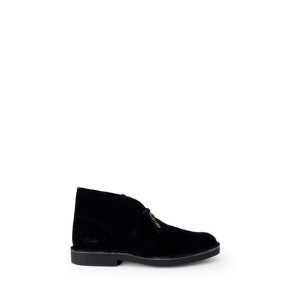 Black Leather Lace-Up Boots