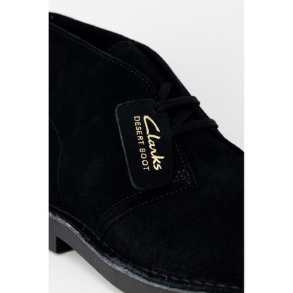 Black Leather Lace-Up Boots