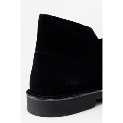 Black Leather Lace-Up Boots