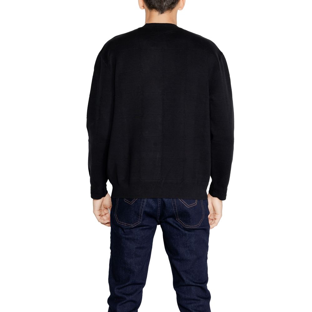 Black Cotton Sweatshirt