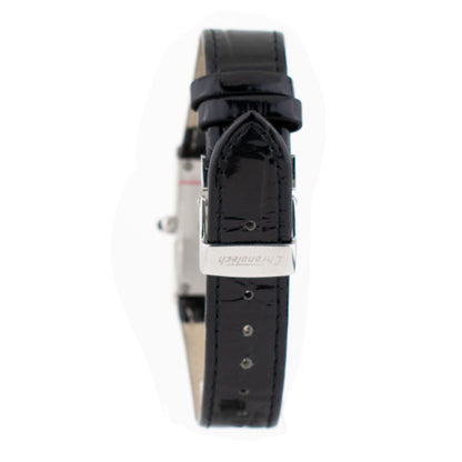 Black Leather Dress Watch