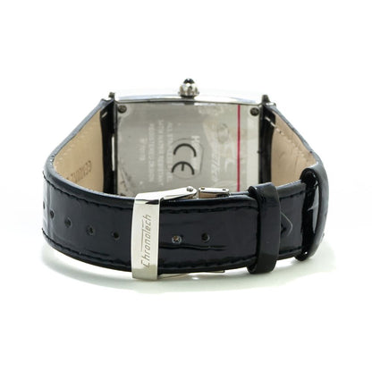 Black Leather Dress Watch