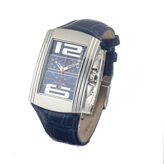 Blue Leather Dress Watch