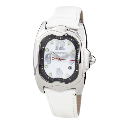 White Leather Dress Watch