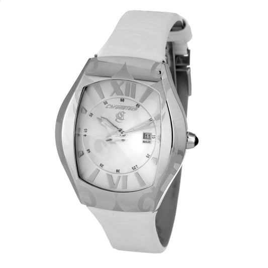 White Leather Dress Watch