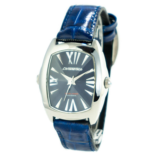 Black Leather Dress Watch