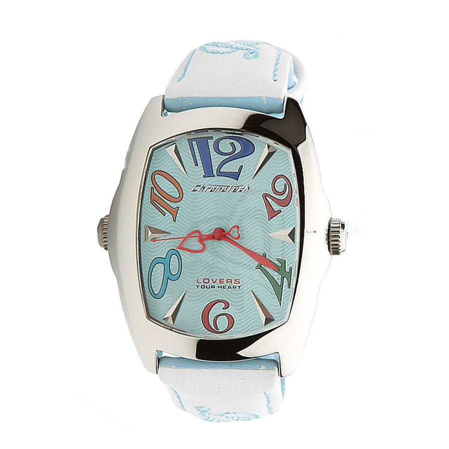 Blue Leather Dress Watch