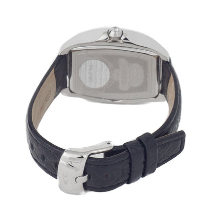 Black Leather Dress Watch