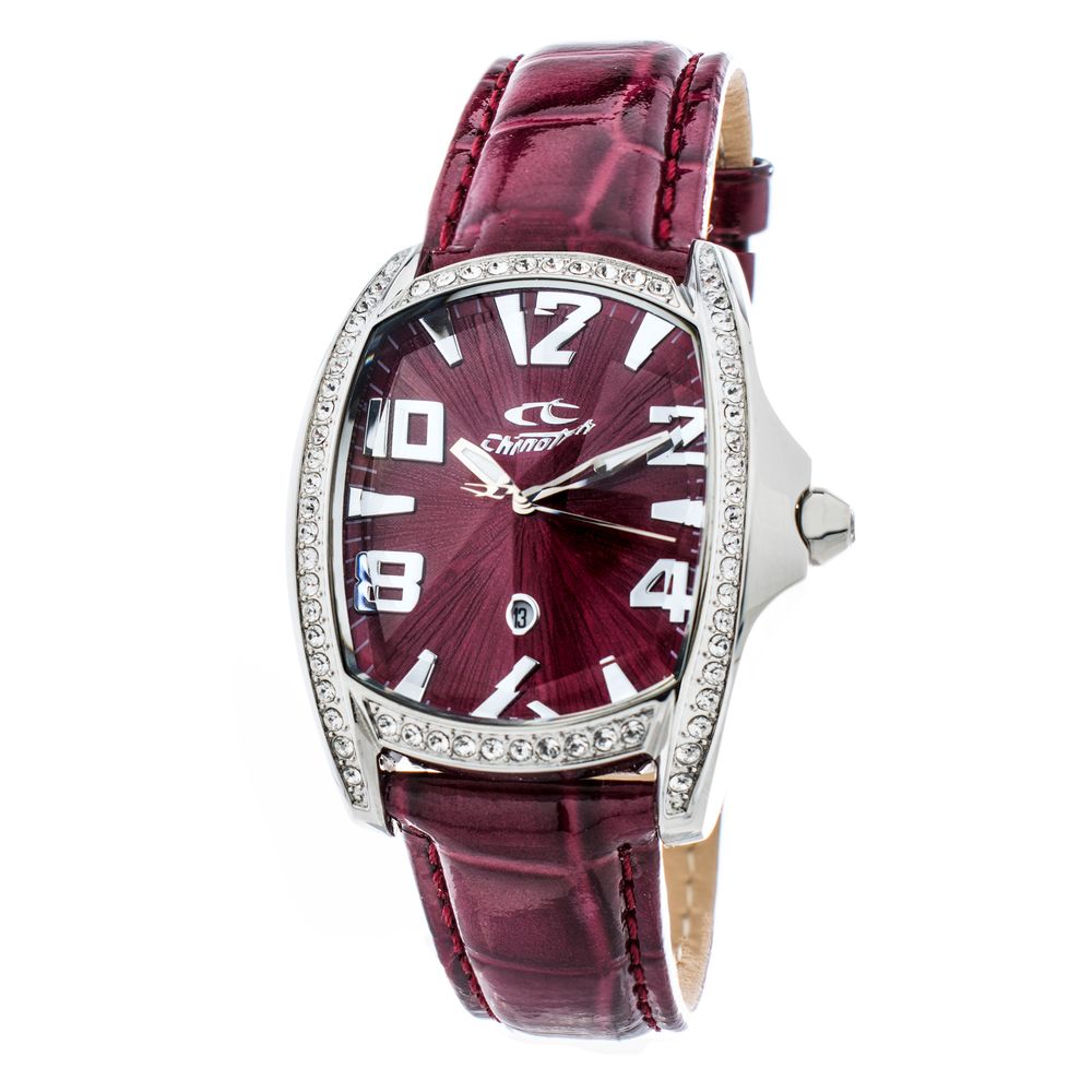 Red Leather Dress Watch