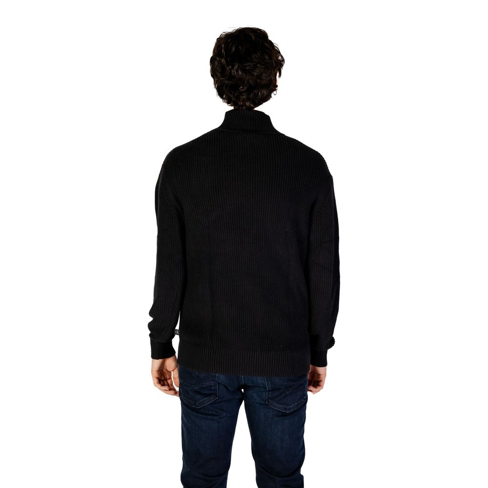 Black Cotton Sweatshirt
