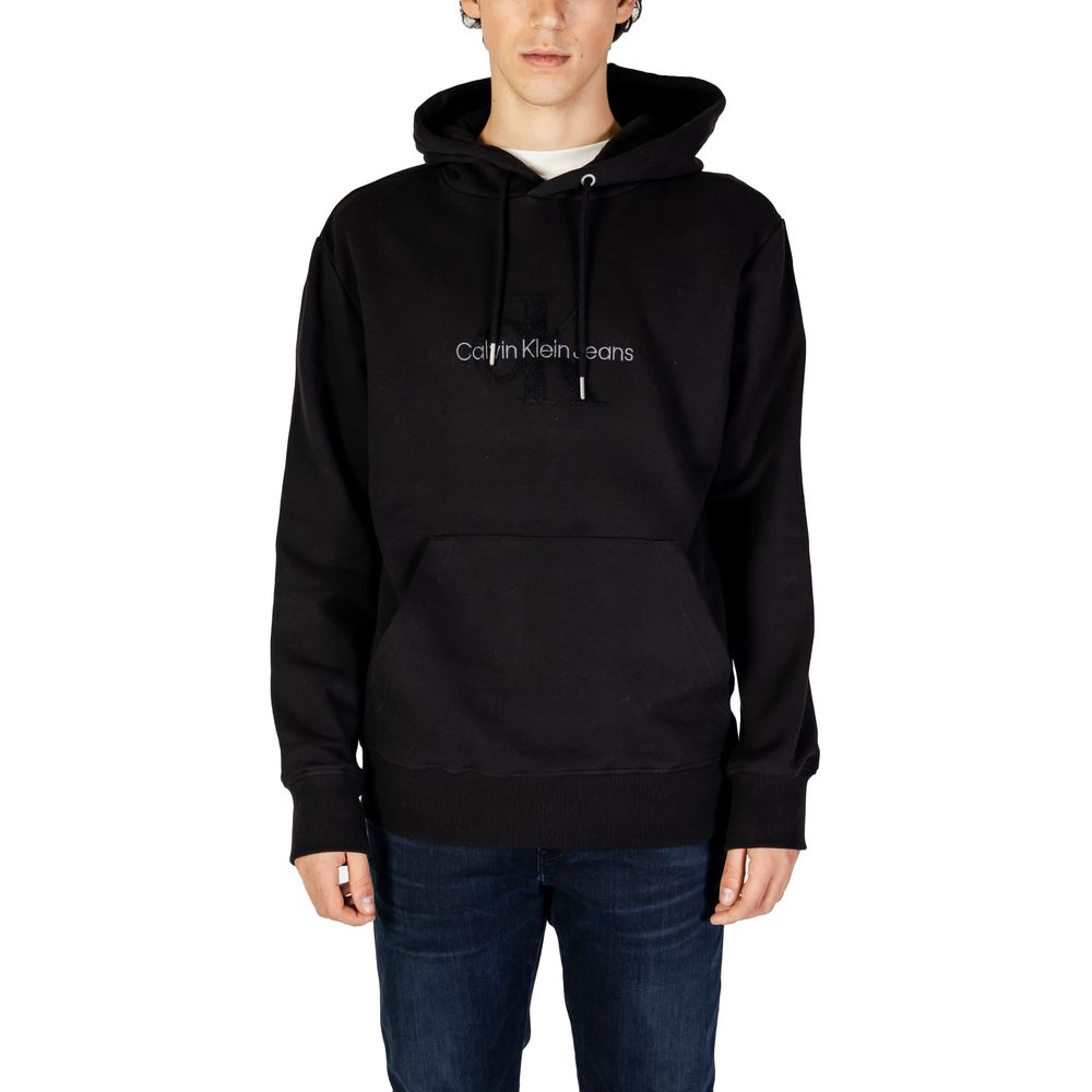 Black Cotton Hoodie
