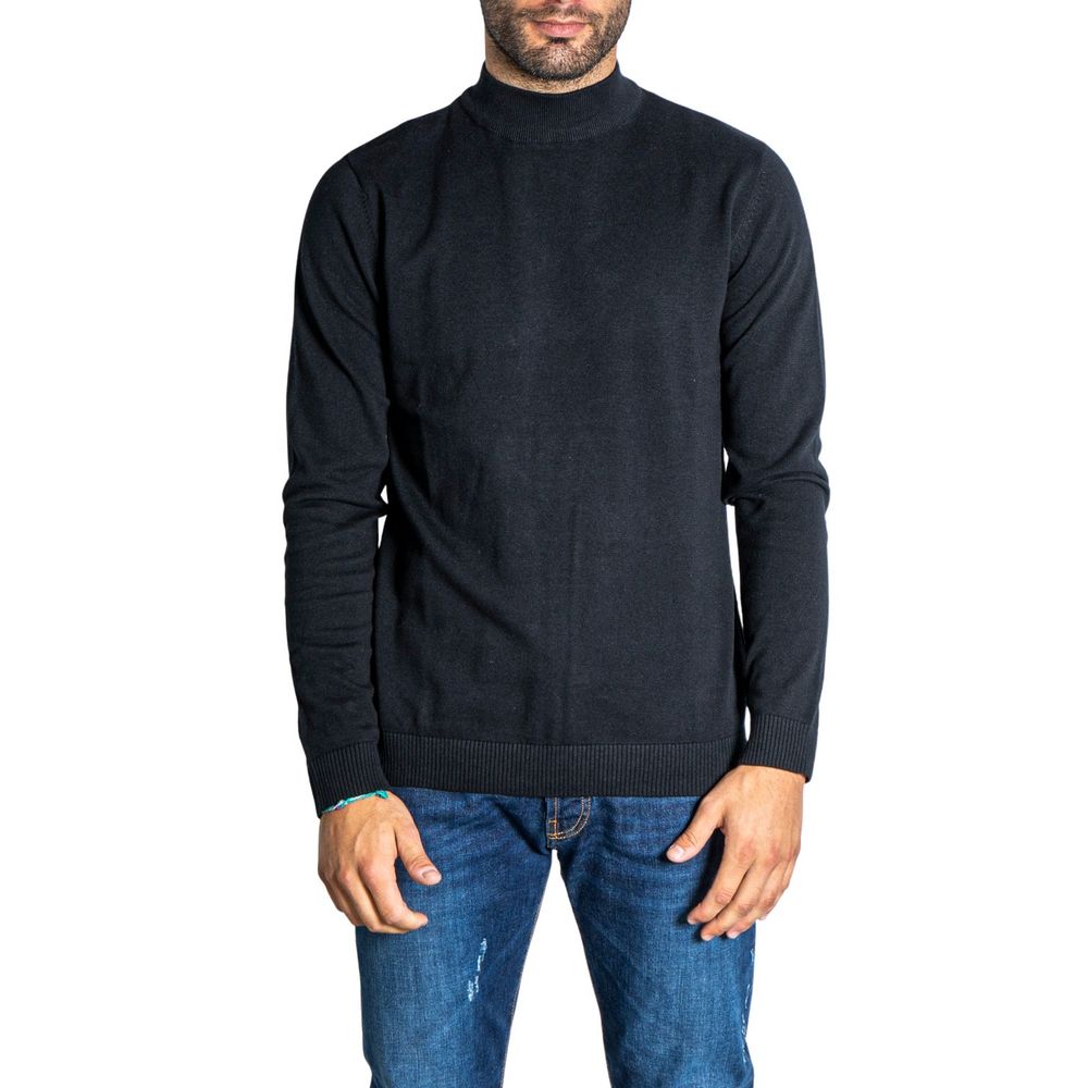 Black Cotton Sweatshirt