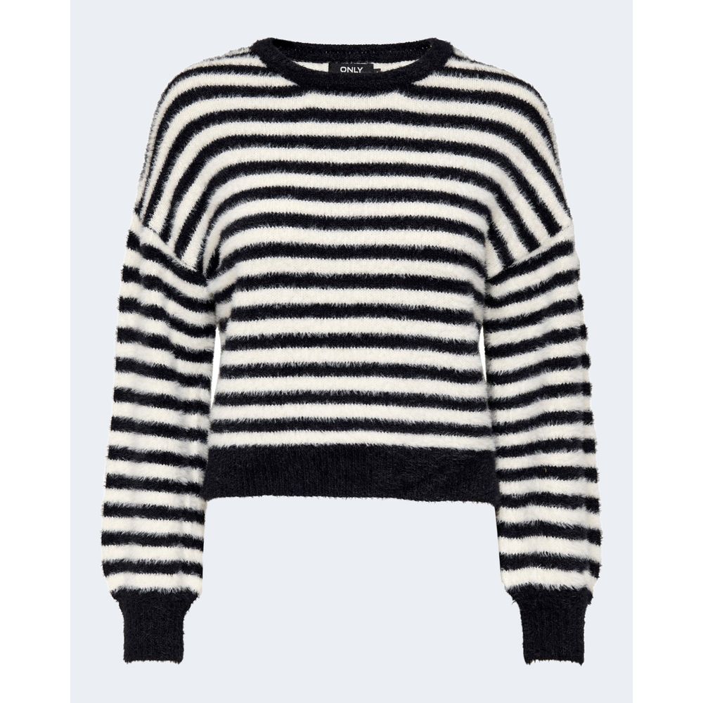 Black And White Marabou Sweatshirt