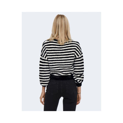 Black And White Marabou Sweatshirt