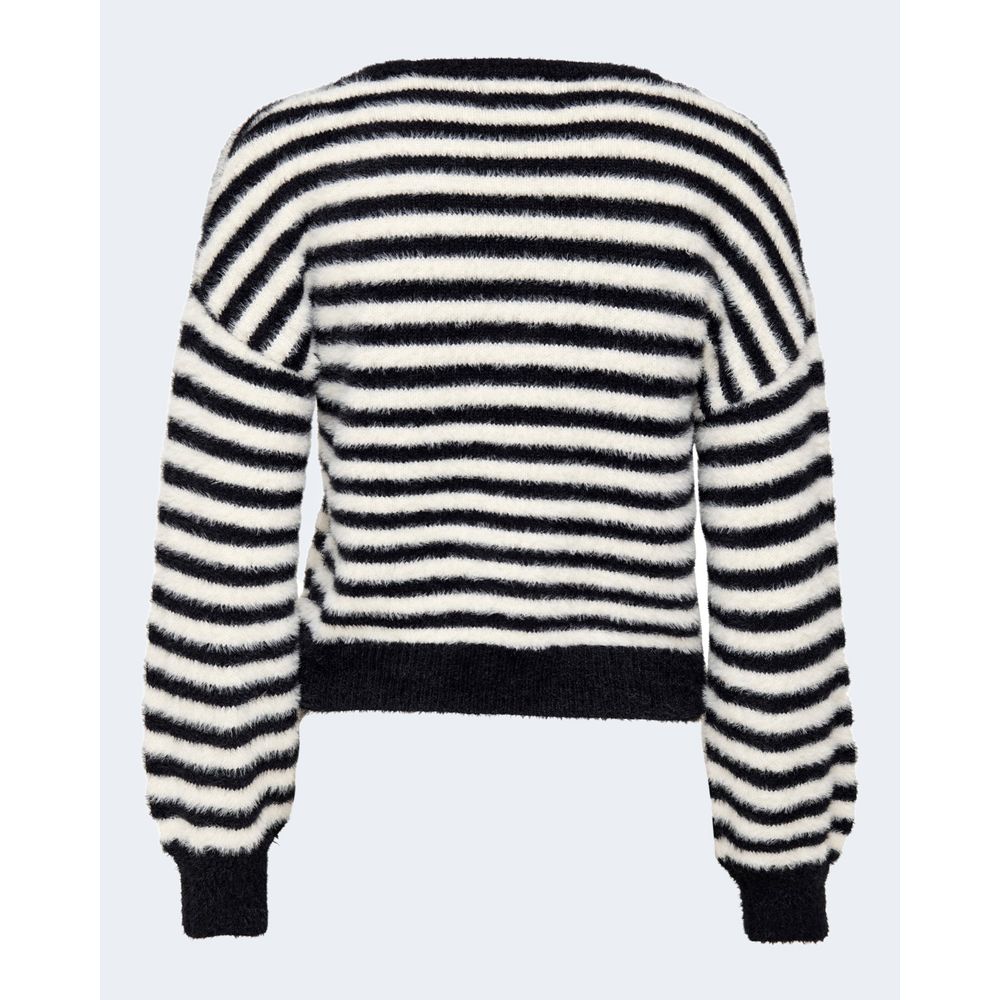 Black And White Marabou Sweatshirt
