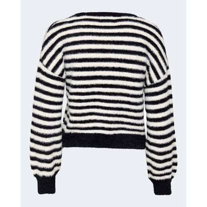 Black And White Marabou Sweatshirt