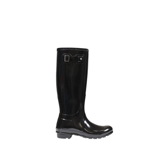 Black Recycled Polyester Ankle Boots