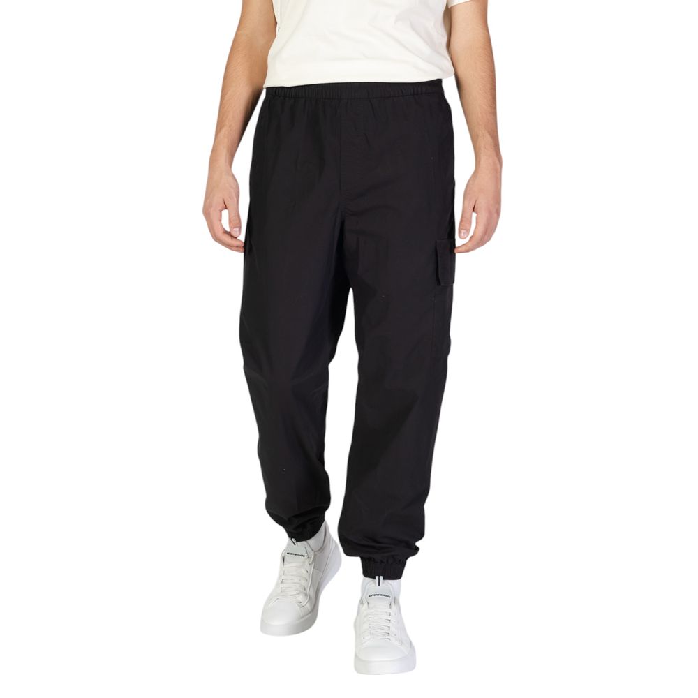 Black Cotton Joggers (Workout Pants)