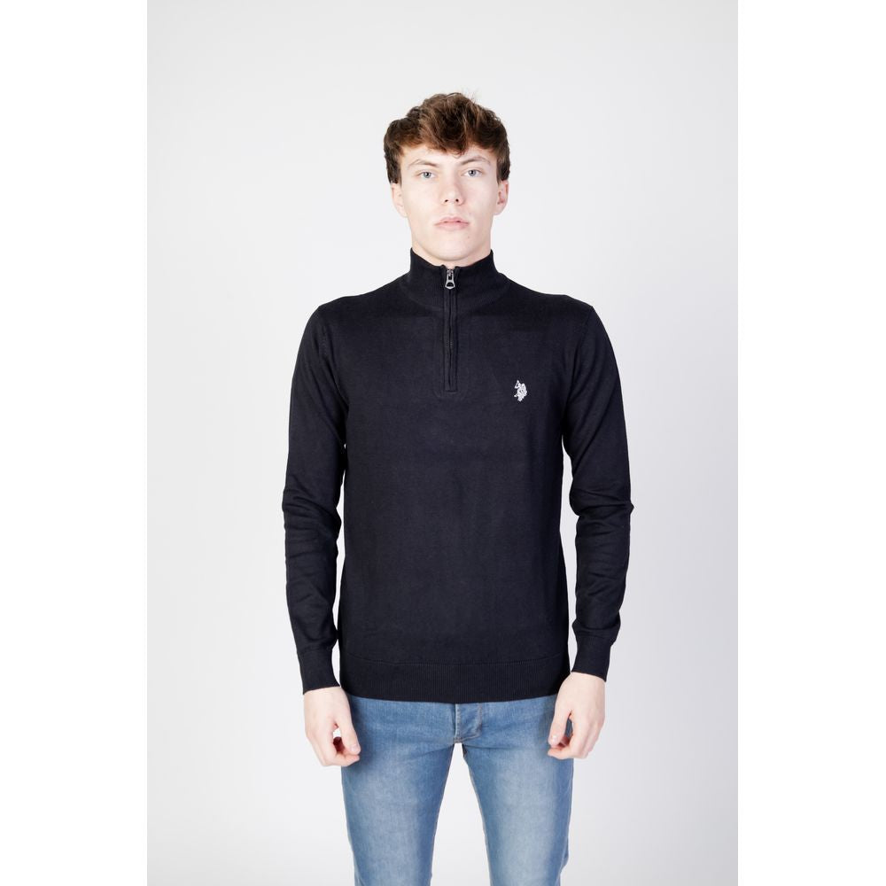 Black Cotton Sweatshirt