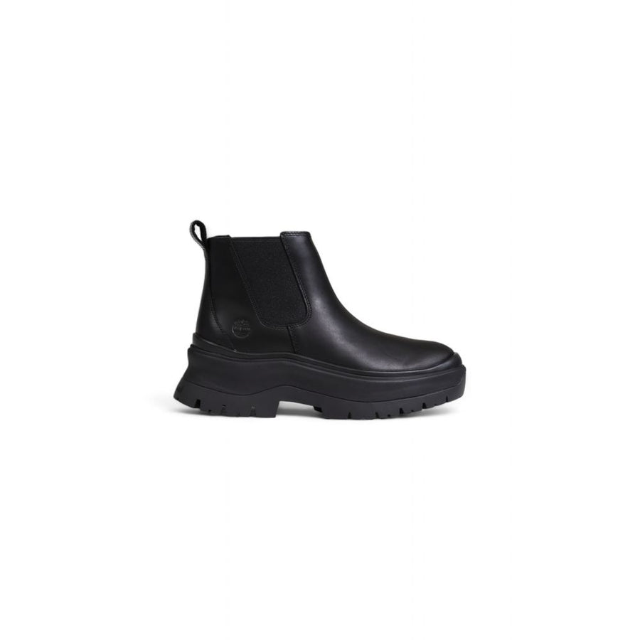 Black Leather Ankle Boots