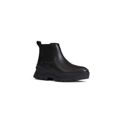 Black Leather Ankle Boots