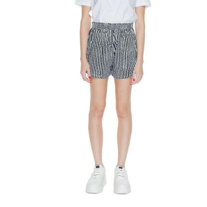 Black Viscose Shorts