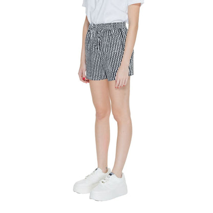 Black Viscose Shorts