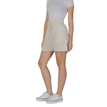 Beige Cotton Shorts