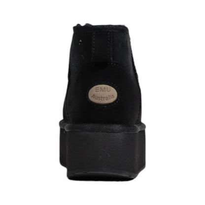 Black Leather Ankle Boots